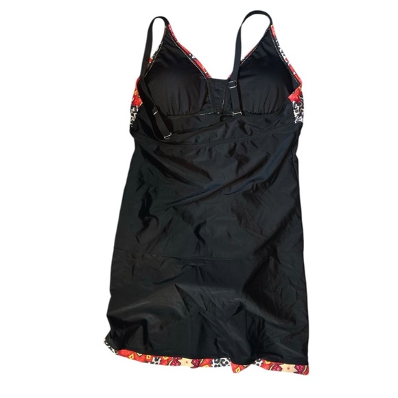 Chic Black and Red Swim Dress NWOT - Picture 3 of 9